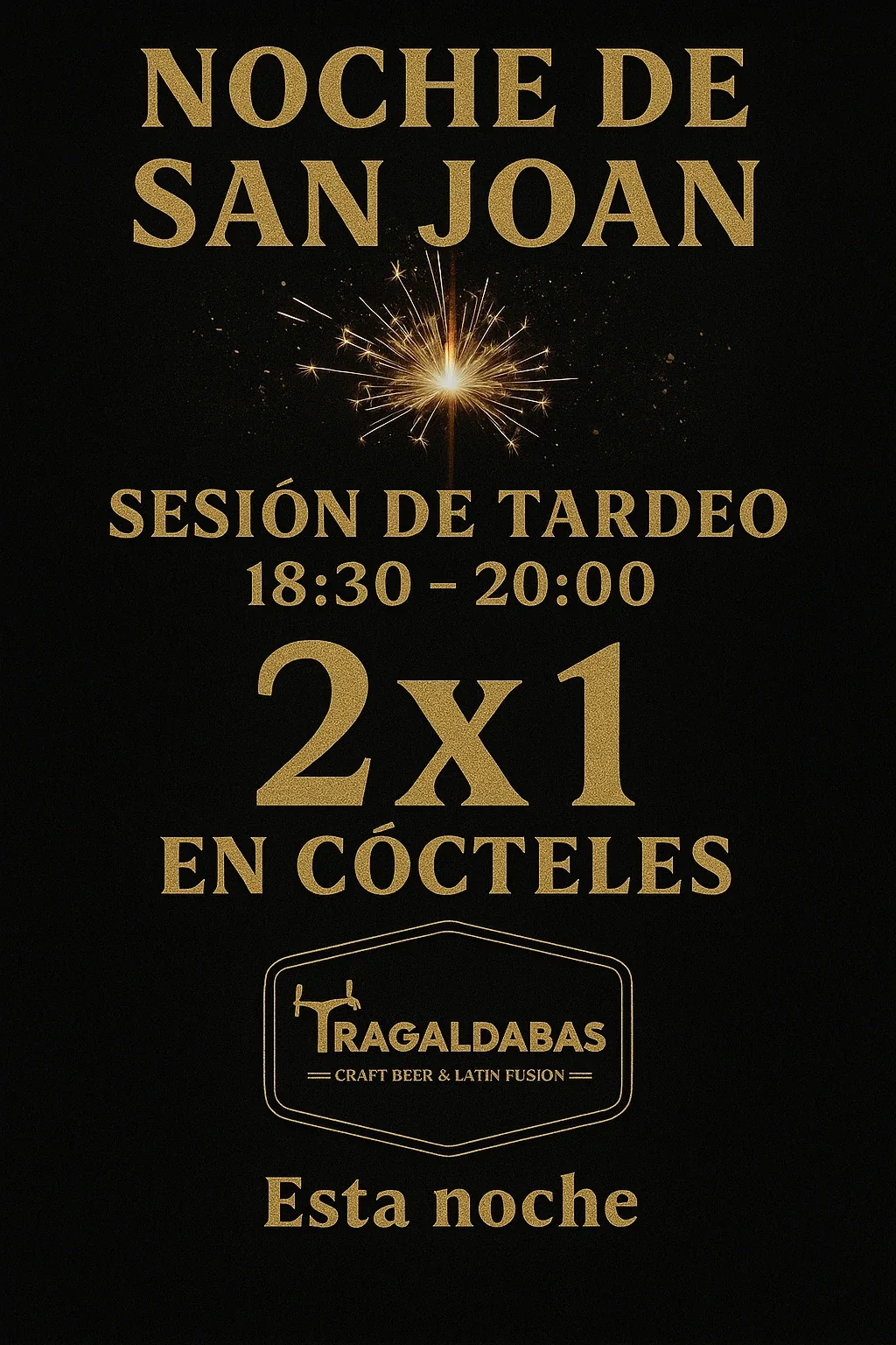 Cartel de la Noche de San Joan de Tragaldabas